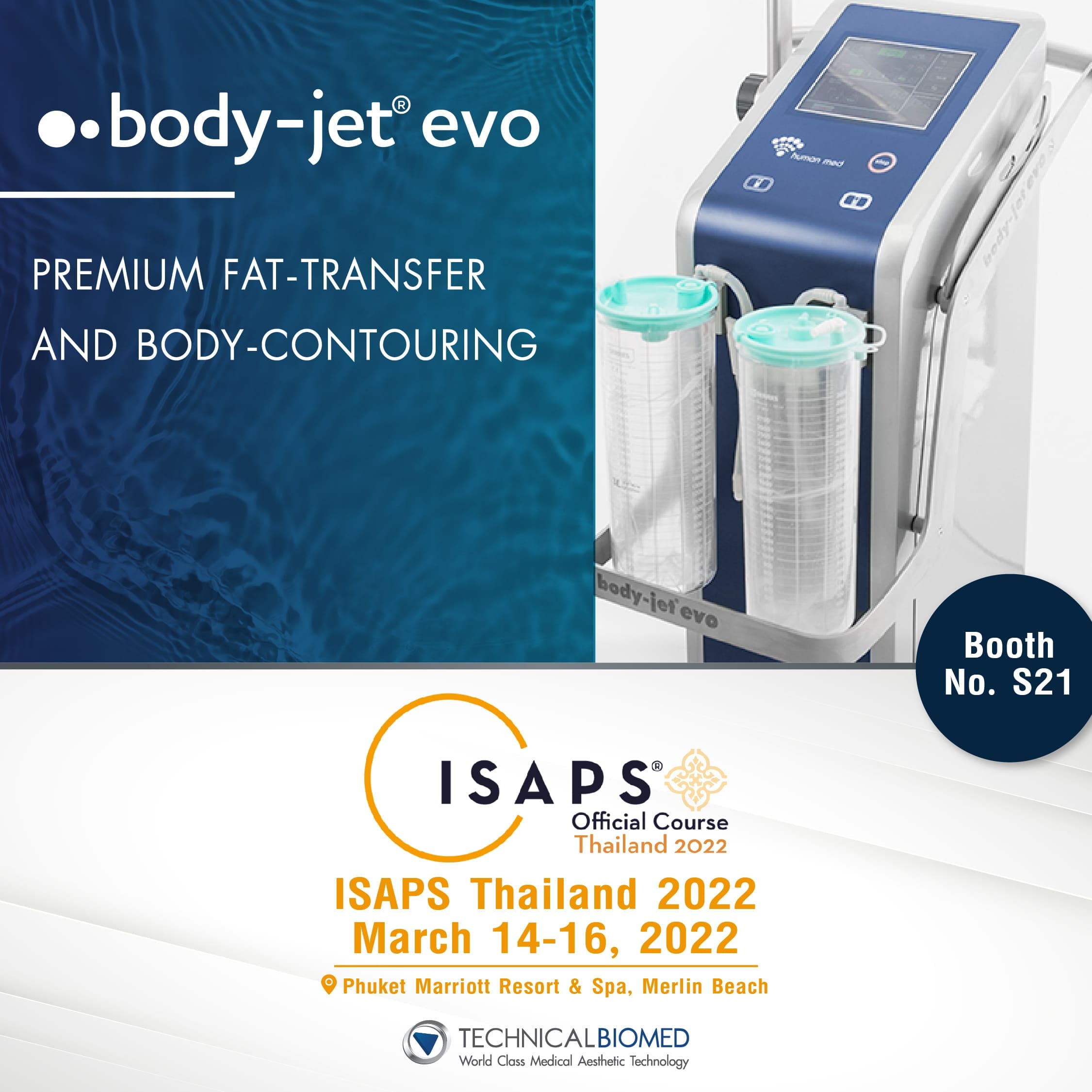 ISAPS 2022 Phuket, body jet evo liposuction