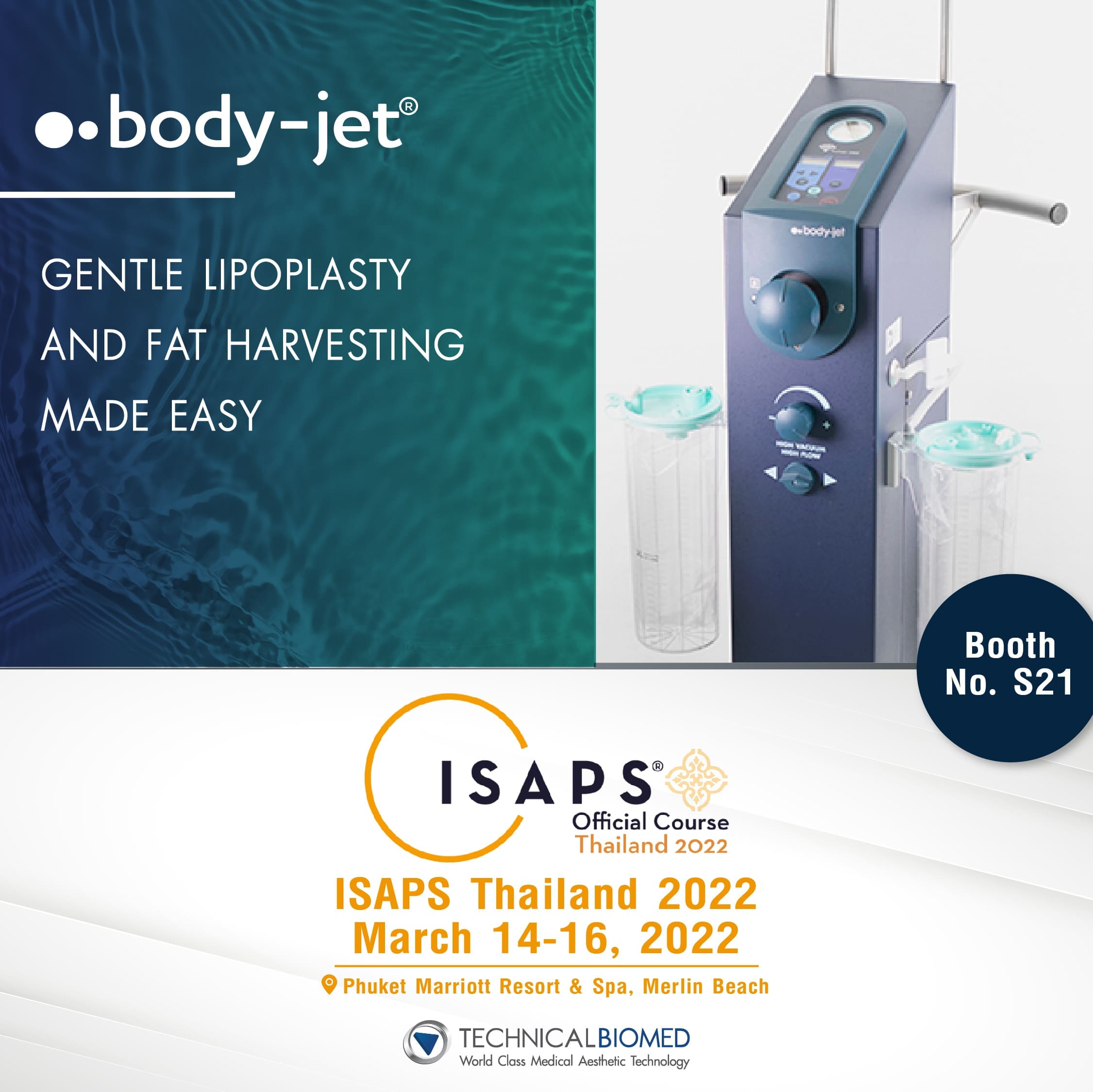 ISAPS 2022 Phuket, body jet liposuction