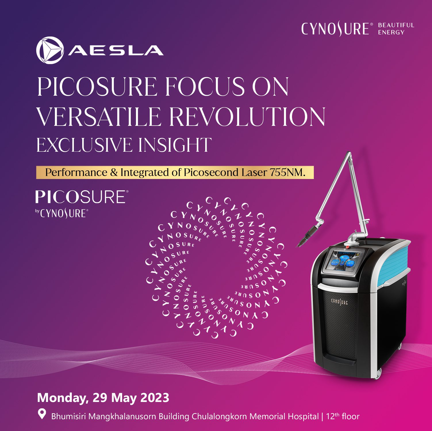PICOSURE FOCUS ON VERSATILE REVOLUTION EXCLUSIVE INSIGHT Performance & Integrated of Picosecond Laser 755NM.