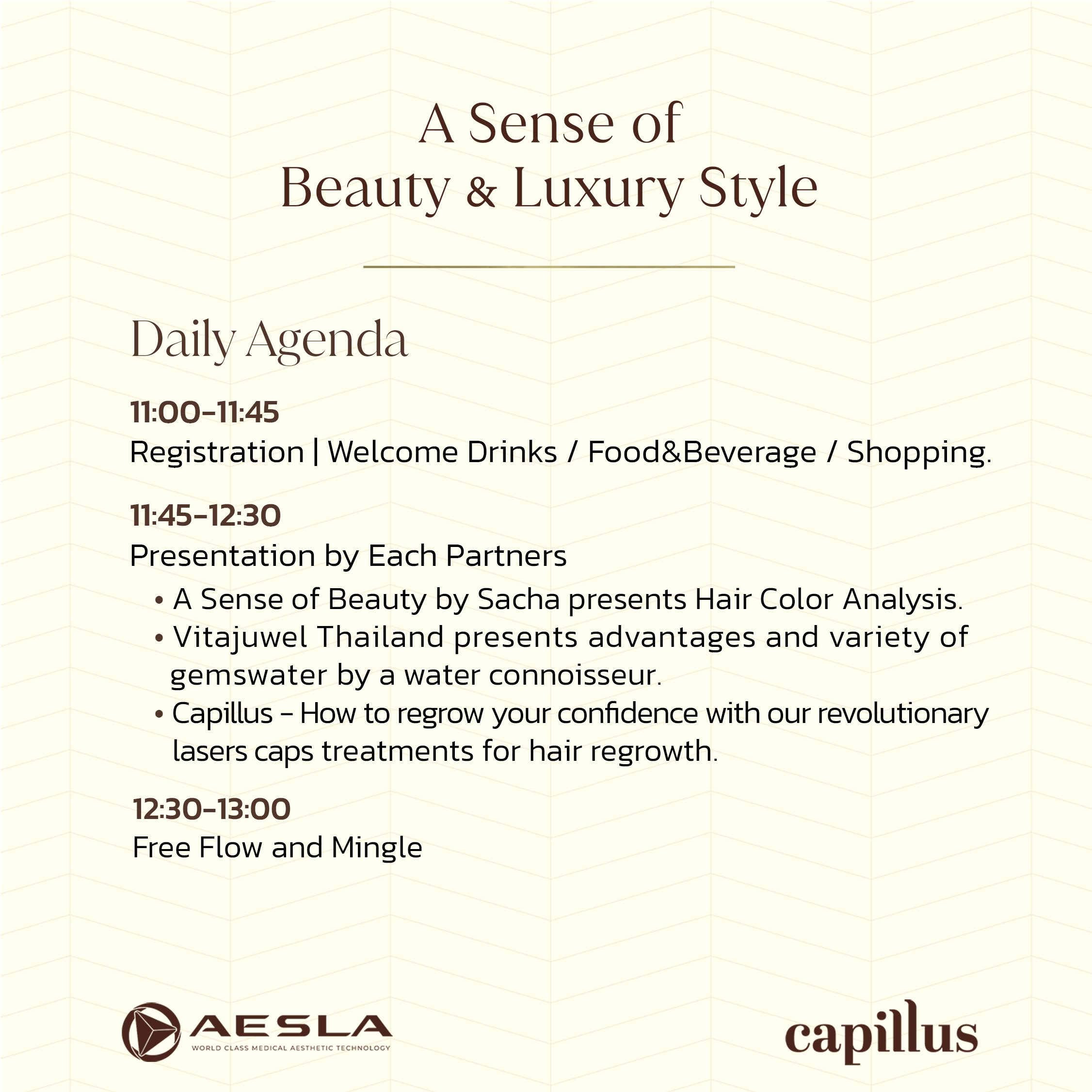 A Sense of Beauty & Luxury Style event